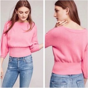 Anthropologie Knitted & Knotted cropped pullover Small